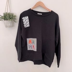 NWOT Lisa Todd sweatshirt patchwork M